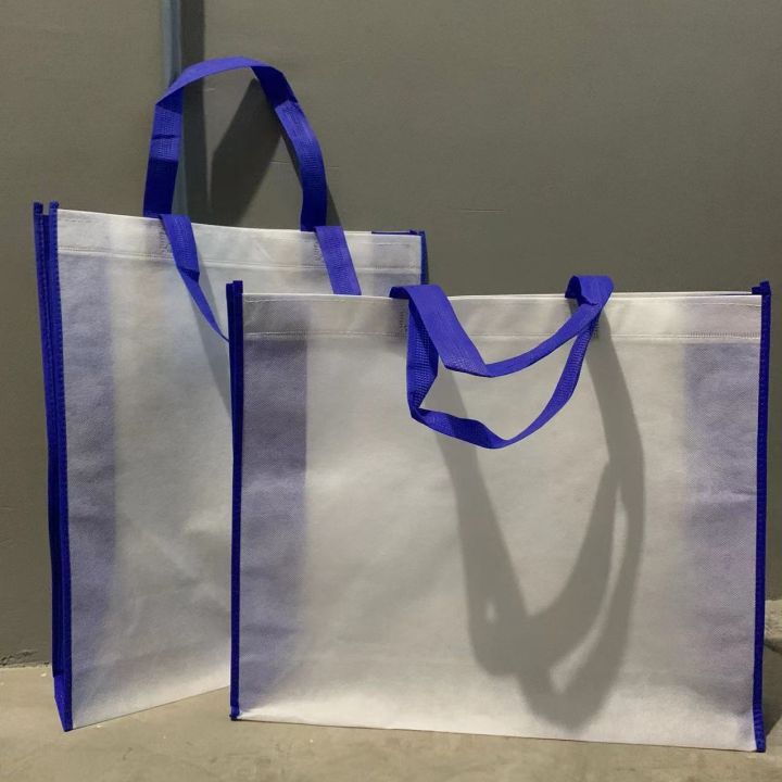 Pcs Handle Eco Bag Color Lining Non-woven Shopping Tote Bag