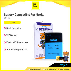 WIXEL Baterai Nokia BL-4C BL4C 1203 1661 2650 3500C 3500 Classic 5100 6100 6103 6104 6131 6170 6260 6300 7200 7270 X2 Double Power Batre Batrai Battery Original Ori