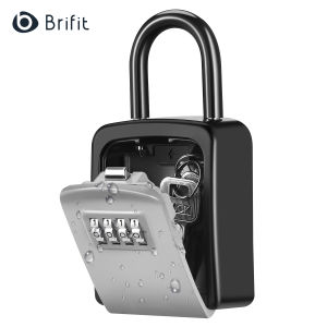 Brifit Key Storage Lock Box 4 digit code key storage wrong lock box Key safe for safe storage Suitable for B&B house office garage farm etc.