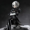 Action Figure Nier Automata Yorha NO.2 2B Model Duduk Anime Game Collectible. 