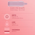 Durex Sensual Strawberry Lubricated Condoms 3s (Set of 8 - 24 Condoms). 