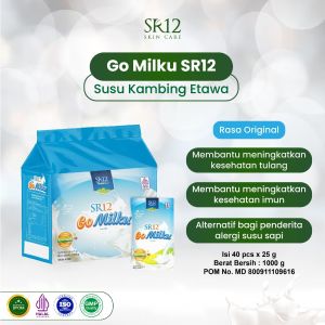 Gomilku 1 Pouch 40 Sachet Susu Kambing Etawa Bubuk Mengatasi Nyeri Sendi Tulang Lutut Asam Urat Mengurangi Kolesterol Memperlancar ASI Meningkatkan Imun Tubuh Original Stroberi Coklat LSR009