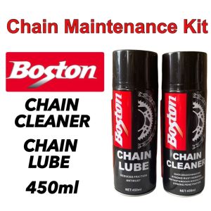 Boston Motorcycle Bicycle Chain Lube & Cleaner Set 450ml