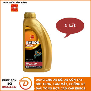 Dầu nhớt tổng hợp động cơ xe số xe máy Eneos 5W40 EN-MA2-5W40 1lít - Đạt chuẩn API SJ Bôi trơn làm mát chống rỉ làm sạch động cơ kéo dài tuổi thọ động cơ chịu nhiệt cao