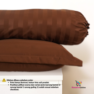 [PER 2 PCS] Sarung Bantal Pigura JUMBO Kepala dan Guling Hotel Microtencel Premium Gramasi 125