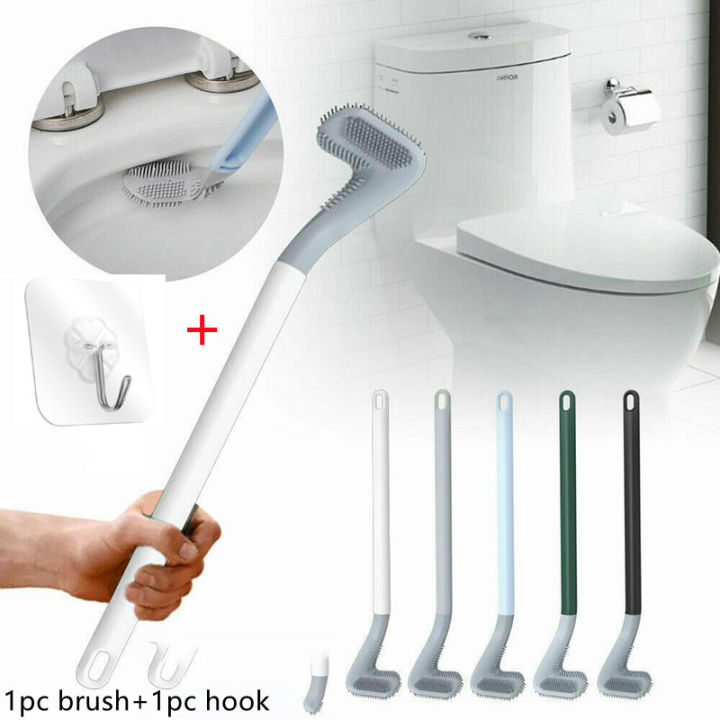 Golf Silicone Toilet Brushes Wall Mounted Long Handled Toilet Cleaner