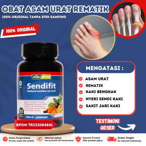 Sendifit - Obat Asam Urat Obat Herbal Rematik Radang Sendi & Syaraf Kejepit Nyeri Sendi kaki Asam Urat Rematik Sakit Lutut Kesemutan Pegal Linu Sakit Kaki Rhematik Nyeri Sendi Tulang Lutut Rhematik Asam Urat Pegal Linu Keseleo