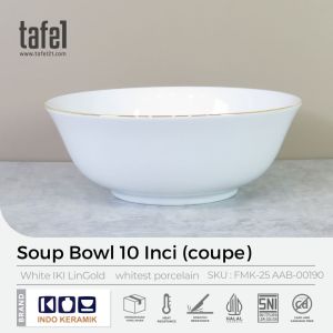 INDO KERAMIK Mangkok Saji Lis Emas HORECA 245 cm