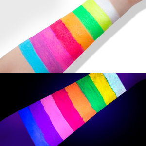Neza Fluorescent eyeliner quick drying neon shimmer eyeliner fluorescent 8 color set box eyeliner party cosmetic gift box waterproof longlasting