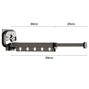 JIJI.SG Nils Retractable Laundry Rack Drying Pole Extendable Space Saving