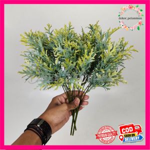 Daun ACC Rumput Laut Cabang 5 Tanaman Hias rumput hias plastik Hiasan tanduk rusa - bunga import murah - artificial - hiasan bunga Dekorasi Pelaminan - Tanaman Hias rumput hias plastik - Hiasan kamar plastik