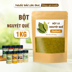 Bột lá nguyệt quế nguyên chất 1kg (Bột bay leaves gia vị nấu ăn cho món Việt)