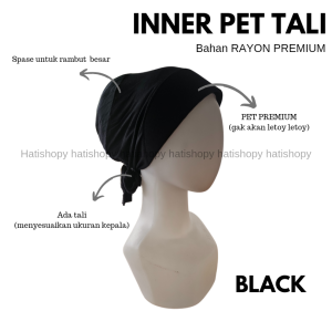 Ciput Inner Pet Segitiga Tali Ikat Topi New Bahan Rayon Premium