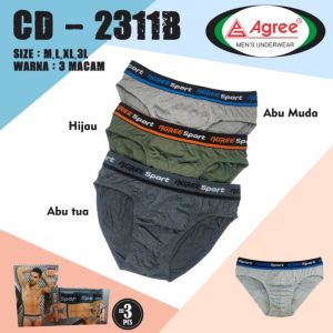 Celana Dalam Pria Agree Sport 2311B Karet Boxer