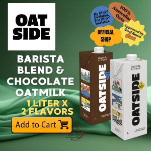 OATSIDE Barista Blend Oat Milk and Oatside Chocolate Oat Milk in 1L x1x1 Bundle Sampler Pack Non-Dairy Milk For Coffee