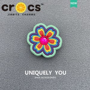 Phụ Kiện Trang Trí Giày cross Họa Tiết Hoa Và Bướm DIY chamr dép crocs