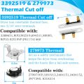 W. 11045584 3387747 8527865   Heating Element-Compatible with Kenmore Elite HE3 HE2 Maytag and Whirlpool Duet Cabrio Dryers,Replce AP 6008281   WP 3387747    5400w 240v. 
