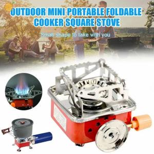 【Daily Suki Store】Portable Butane Gas Stove-Mini Square Furnace for Camping Travel & Emergency Use | Lightweight Outdoor Stove Perfect for PH Adventures