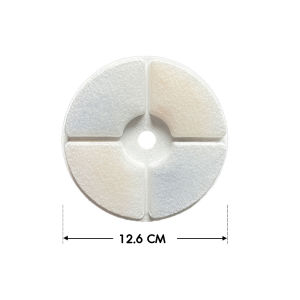 ไส้กรองน้ำสำหรับน้ำพุแมว ไส้กรองน้ำพุแมววงกลม 12.6 cm