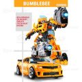 Robot Transformer Optimus Primer Bumbblebee Mainan Robot-robotan Action Figure mainan Optimus Prime model mobil robot anak laki-laki figur mainan Autobots dan mode mobil. 