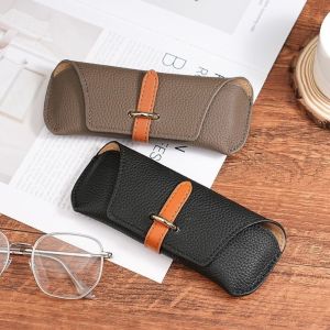 NOBLELYN Eyewear Storage Eyeglasses Box Genuine Leather Lightweight Glasses Case Fashion Eyewear Protector Sunglasses Bag Women