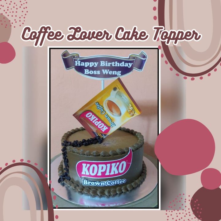 Coffee Cake Topper Customized | Lazada PH