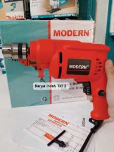 Mesin Bor Listrik 10mm Tangan Kayu Besi Electric Drill MODERN M-2100C 350watt 10mm Drill