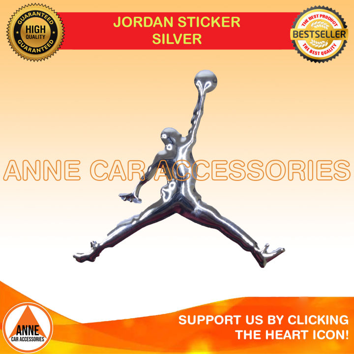 Jordan Car Sticker Emblem High Quality Silver Color Lazada PH