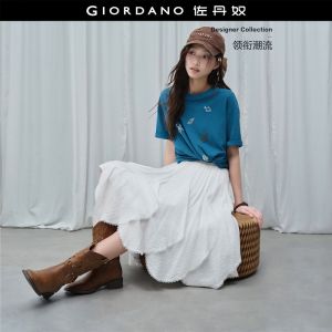 GIORDANO Women Skirt Elastic Waist Lace Skirt Casual Stylish Trendy Elegant Comfortable Fashion Classic Modern 18466616