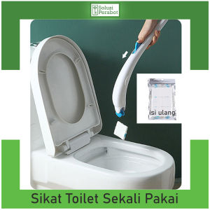 Sikat Toilet Sekali Pakai / Pembersih Kloset WC Gagang / Kamar Mandi Viral