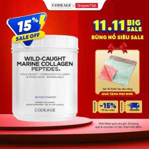 [ HÀNG CÔNG TY ] Bột collagen hỗ trợ trẻ hóa da CodeAge Marine Collagen Peptides 450g
