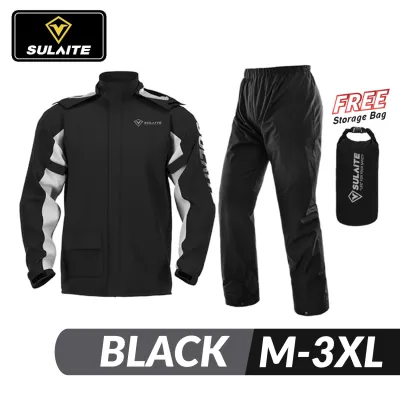 🇸🇬 [In Stock]High Quality Raincoat Motorcycle Three Layer PVC Premium [Jacket + Pants] Outdoor Bike raincoat bicycle Jacket