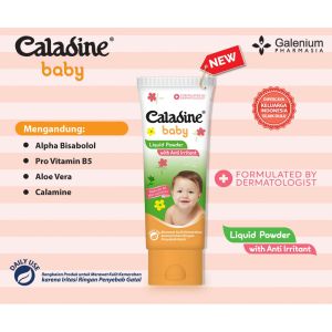 [ BISA COD ] Caladine Baby Liquid Powder 100gr / bedak / bubuk / cair / gatal gatal / iritasi / gigitan serangga / biduran/ gigitan nyamuk
