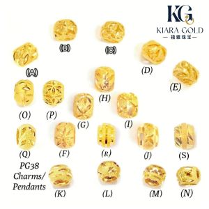 Emas 916 Loket | Gold 916 Pendants / Charms PG37 / PG38
