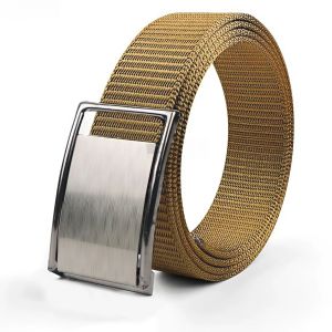 Ikat Pinggang Sabuk Men Belt Pria Nylon Canvas Kepala Stainless Gesper Jepit PK-30B