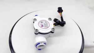 ท่อ PE DN8 DN10 เซ็นเซอร์วัดการไหลของน้ำ 1.75MPa เซ็นเซอร์ฮอลล์ 1/4" 3/8" เครื่องชงกาแฟ เครื่องวัดการไหลแบบเทอร์ไบน์ DC5~18V