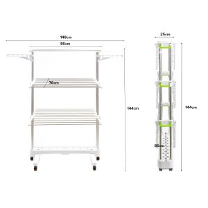 (JIJI.SG) GIAN Foldable Clothes Rack /Drying Rack /Sturdy / Clothes Hanger / Laundry Rack