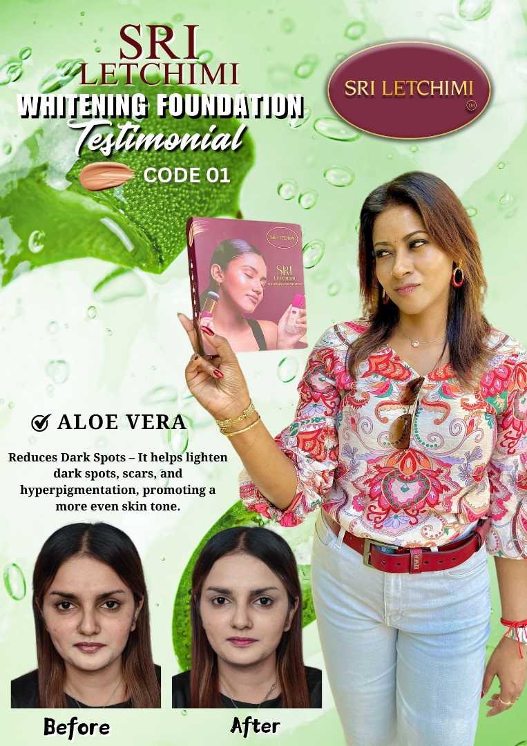 Whitening Foundation 30ml | Sri Letchimi | Golden Shine HQ