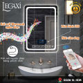 Gương Đèn LED Chữ Nhật Cảm Ứng Thông Minh Treo Tường Nhà Tắm, Phòng Ngủ Legaxi. 