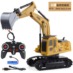 Aohai Hot Sale 2.4G Alloy Remote Control Excavator 8 Construction Vehicle Toy for Kids with Excavation Capability