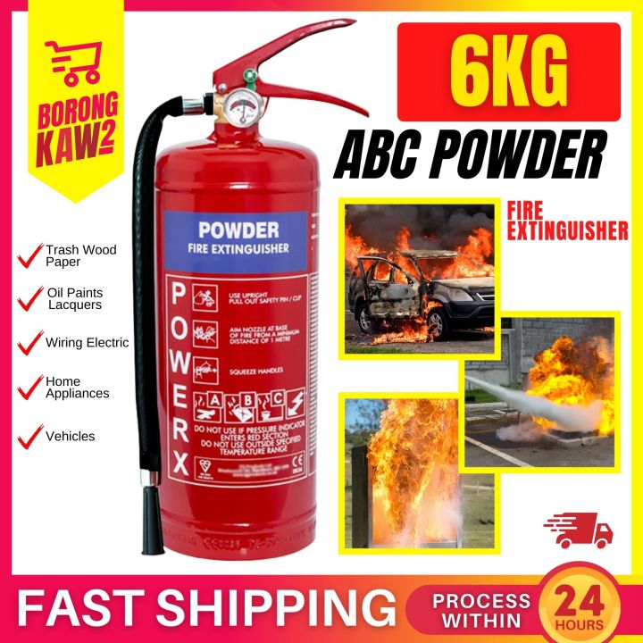 6KG ABC Powder Fire Extinguisher for Car Home Office Portable