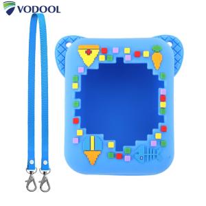 VODOOL Silicone Protective Case with Lanyard Carrying Travel Case 3D Food Print for Bitzee Digital Pet Interactive Virtual