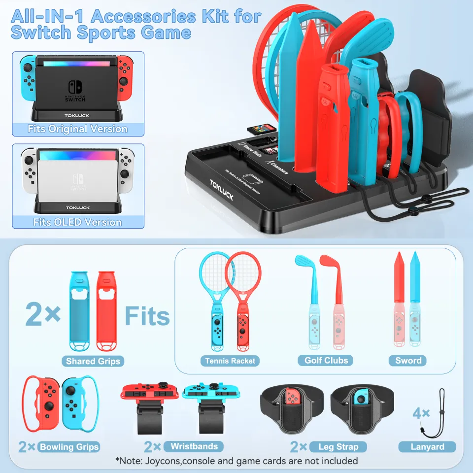 Switchセット　2023年 Switch Sports Accessories Bundle with Organizer Station Compatible