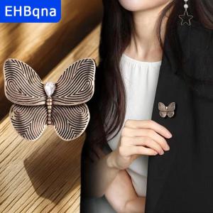 [COD] EHBqna SPORTS เข็มกลัดโลหะผีเสื้อแบบวินเทจสำหรับผู้หญิงเสื้อโค้ทสำหรับงานปาร์ตี้ของขวัญ