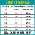 Ventto Footwear Marikina Made Leather Sandals for Women Leather Slippers for Ladies Balat na Tsinelas Pambabae (Item code: ELY-05). 
