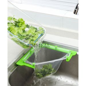 [Kèm Kệ] Túi Lọc Rác Lưới Lọc Rác Thức Ăn Thừa Hình Tam Giác Gắn Bồn Rửa Chén JIMMEAL Kiểu Mới