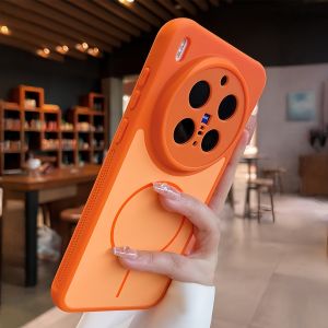 Color Collosion Skin-feel Frosted Magnetic Case For Vivo X300 X300S X200 X200S Pro Mini Ultra IQOO 15 For Magsafe Cooling Cover