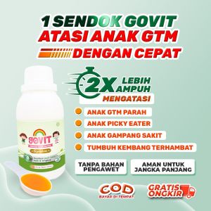 GOVIT DOSIS 1KALI SEHARI - GOVIT SIGNATURE - VITAMIN ANAK SUSAH MAKAN - 150ML