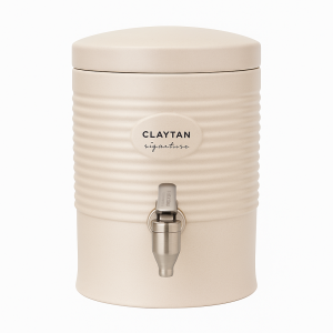 CLAYTAN® Signature | Natural Stone Living Water Dispenser with Stainless Steel Tap