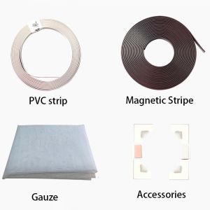 มีหลายขนาด มุ้งแม่เหล็ก ยากันยุง ฟูลเฟรม ติดตั้งง่าย DIY กรอบสีขาว-ตาข่ายสีขาว